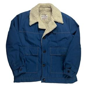 Vintage denim western jacket Sherpa lined by Robert hall